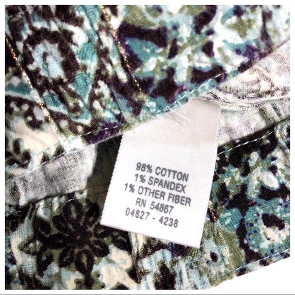 christopher & Banks Floral Print Jacket Shirt Top - Picture 7 of 7